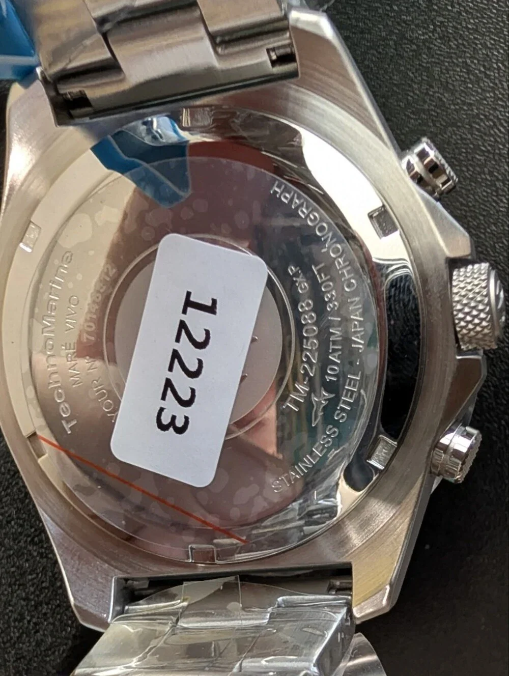 New Maroon/Gold Steel 44mm Watch TechnoMarine Mara Vivo TM-225088